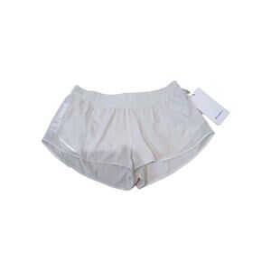 New Lululemon Size 10 Hotty Hot High Rise HR Lined Short 2.5" Bone White